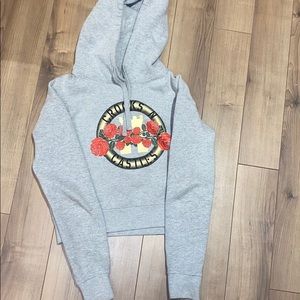 Crooks and castles cropped hoodie